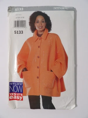 Butterick 5133 Misses' Jacket Size 6-8-10-12-14 Uncut Sewing Pattern - Image 1 of 3
