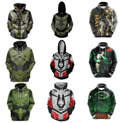 Cosplay Cortana Kelly Arbiter Master 3D Hoodies Adult Sweatshirt Jacket Costumes - Photo 1/4