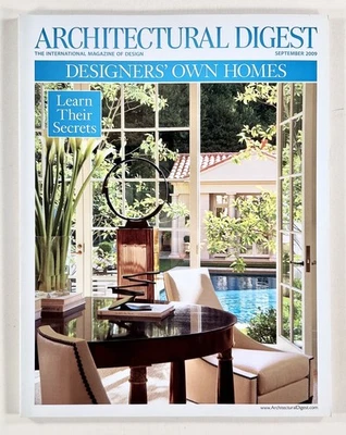 2009 Sep ARCHITECTURAL DIGEST Designers' Own Homes SPECIAL ISSUE their secrets - Image 1 of 4