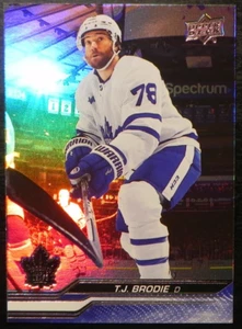 2023-24 23/24 Upper Deck SILVER FOIL #170 T.J. Brodie Toronto Maple Leafs - Picture 1 of 2