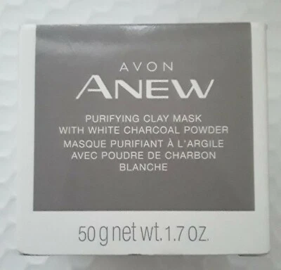 Avon Anew Purifying Clay Mask w White Charcoal Powder 1.7 oz - Image 1 of 4