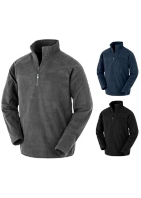 Result Genuine Recycled Herren Microfleece Sweatshirt Pullover Half Zip Stehkrag - Bild 1 von 2