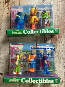 TYCO Sesame Street Collectibles. VINTAGE Bert Ernie Grover Cookie Big Bird Oscar - Picture 1 of 7