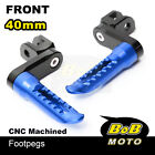 40Mm Extend Bob Front Foot Pegs Blue For Honda Cbr1000rr Fireblade Sp 16 17 18
