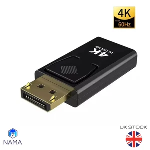1x Display Port DP Male To HDMI Female Adapter Converter For 4K HD 1080P HDTV PC - Picture 1 of 6