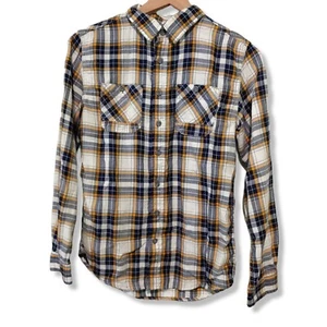 Cherokee Shirt kids' plaid long-sleeve button up youth large (12-14) cotton - Picture 1 of 9
