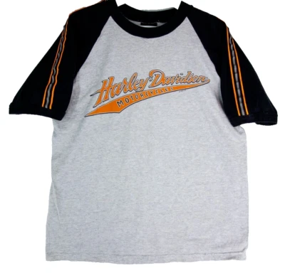 Camiseta Harley Davidson Shawnee Kansas Manga 3M Para Hombre Grande EE. UU. De Colección 1998 Foto 1 de 4