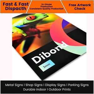 Digitally Printed 3mm Composite Aluminium Dibond Sign Shop Sign outdoor Sign - Picture 1 of 5