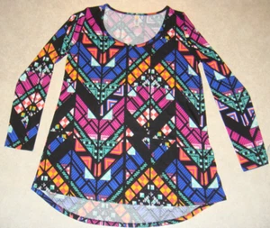 Camicia Lularoe Lynnae nuova con etichetta - 116672 - look vetro colorato - piccola - con etichette - Foto 1 di 4