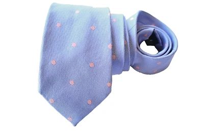 ROSA CORBATA HOMBRE AZUL/LUNARES Ancho: 3.50" Largo: 59" Foto 1 de 3