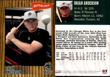 Brian Anderson 2005 Choice Charlotte Knights #02 Card *AutographDen*