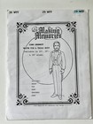 Making Memories Victorian 19” Doll Sewing Pattern Uncut White Tie & Tails Suit