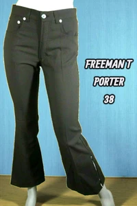 Freeman T Porter Taille 38 superbe pantalon marron chocolat femme - Imagen 1 de 4