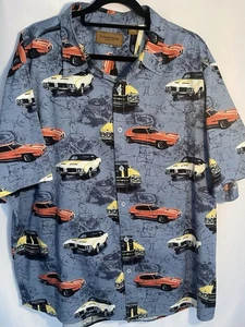 Clearwater Outfitters Camicia Uomo 2XL Bottoni Auto American Muscle Old 442 GTO - Foto 1 di 16