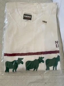 NORTHERN EXPOSURE 1980S TV Show Vintage T-Shirt Twin Peaks Moose Size L - Picture 1 of 3