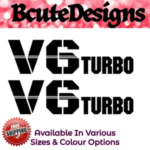 V6 Turbo Auto Sport Styling Vinyl Aufkleber Transfer Sticker Fenster Ästhetik Logo - Bild 1 von 5