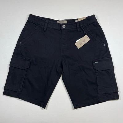 Kenneth Cole Pantalones Cortos Hombre’s 32 Negro Elástico Carga Exterior NUEVO Foto 1 de 4