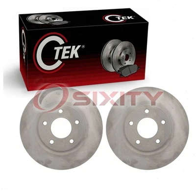 2 pc Centric Front Disc Brake Rotors for 2013-2015 Mitsubishi ASX Braking ts - Image 1 of 4