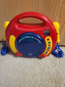 Chad Valley Sing-A-Long CD Player With 2 Microphones Karaoke Toy - Picture 1 of 4