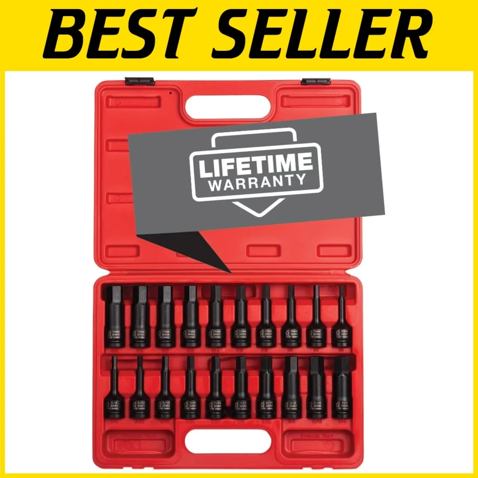 Sunex 1/2" Drive Impact Hex Driver Set, 20 Pc - Image 1 of 4