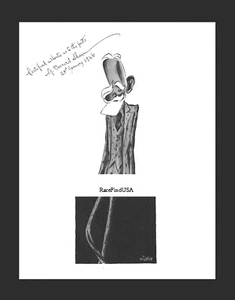 GEORGE BERNARD SHAW 1945-rpt + Signature London Victor Weisz Caricature MATTED - Picture 1 of 1