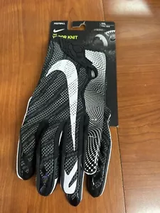 Nike Vapor Knit American Football Mens Gloves Black White Size 2XL NFL NCAA New - Picture 1 of 6