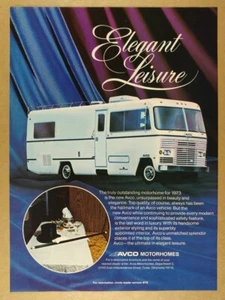 1973 Avco RV Motorhome vintage print Ad - Picture 1 of 1
