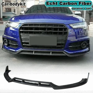 Labio delantero de carbono espada alerón alerón delantero para Audi A6 C8 Sline S6 2016-2019 - Imagen 1 de 14
