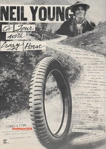 1978 Original Neil Young 'Comes A Time' Release & Tour Industry Promo Print Ad - Bild 1 von 1
