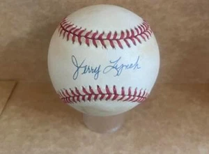 JERRY LYNCH REDS/PIRATES SIGNED AUTOGRAPHED N.L. BASEBALL BECKETT AUTH - Picture 1 of 2