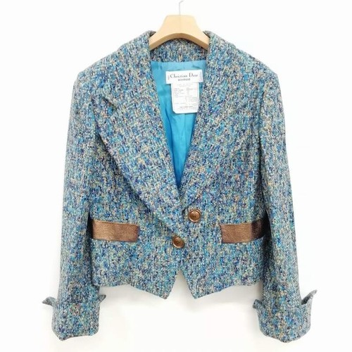 Giacca Christian Dior by John Galliano vintage da centro commerciale donna blu usata taglia 42