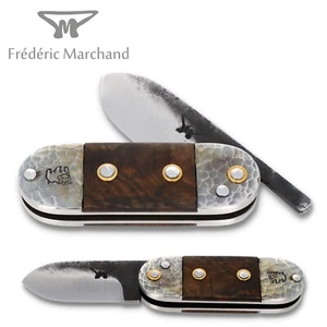 Fréderic Marchand Nussbaum Taschenmesser Frankreich Bretagne Handgeschmiedet - Bild 1 von 8