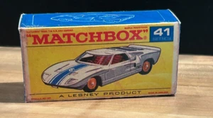 Matchbox Lesney No 41 Ford G. T.  Empty Repro F Style Box. - Picture 1 of 1