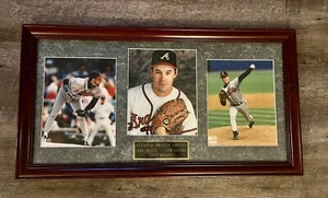 MLB Atlanta Braves Greats Hanging Framed Set Of Photos Smoltz Maddux Glavine - Picture 1 of 12