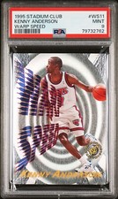 1995-96 Stadium Club WARP SPEED #WS11 KENNY ANDERSON PSA 9 APPEARS NICER