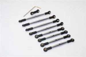 GPM Complete Gunmetal Aluminum Tie Rod & Pushrod Set Traxxas 1/16 E-Revo Summit - Picture 1 of 1