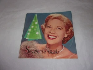DINAH SHORE Season's Best 33 1/3 rpm Vinyl Chevrolet Dealer Christmas Songs VTG - Foto 1 di 4