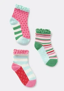 MATILDA JANE Wonderment Ruffle Madness Socks L Large 1-4 youth NEW 3 pair pack - Picture 1 of 1