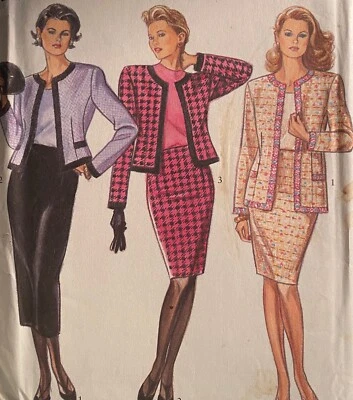 NEW 1990s NEW LOOK SUIT SEWING PATTERN 6101 8-18 - Image 1 of 2