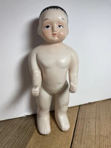 Vintage Frozen Charlie Ceramic 7” Doll Beautiful Face- Late 19th Early 20th cent - Picture 1 of 3