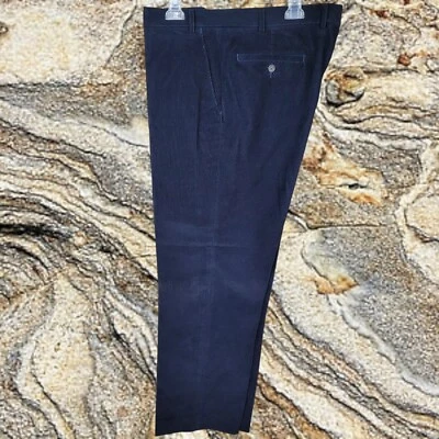 38 x 30 RALPH LAUREN Ribbed Corduroy Pants Mens Blue Trousers Slacks  - Image 1 of 4