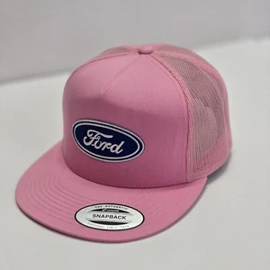 Yupoong FORD Women's Snapback Classic Trucker Hat  Pink - Picture 1 of 6