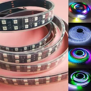 12V WS2811 5050 RGB LED Pixel Strip Light 600LEDs Double Row Addressable Dream - Picture 1 of 13