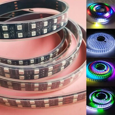 12V WS2811 5050 RGB LED Pixel Strip Light 600LEDs Double Row Addressable Dream - Image 1 of 4