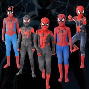Superhero Spiderman Kids Bbay Boys Costume Cosplay Fancy Dress Jumpsuit Age 2-10