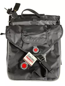 Banjo Brothers Twin Waterproof Saddlebags Panniers Low Profile Black One Piece - Picture 1 of 14