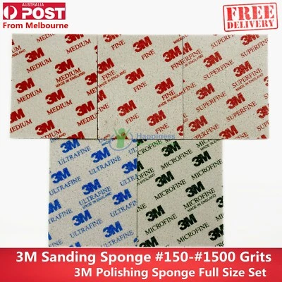 3M Softback Sanding Sponge Grinding & Polishing #150-#4000 Grit - image 1 of 2