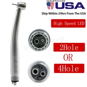 1-10 E-generador Dental LED Fibra Óptica Alta Velocidad Pieza de Mano 2/4 Agujeros - Imagen 1 de 12