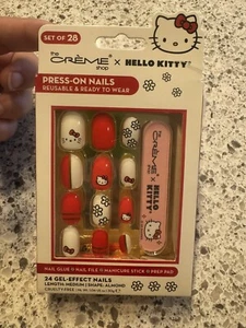 Hello Kitty 28 PRENSA EN UÑAS Creme Shop Gel Efecto Sanrio 2023 Almohadilla de lima - Imagen 1 de 2