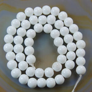 Quality Czech Opaque Glass Pearl Smooth Round Beads 16"4,6,8,10,12mm